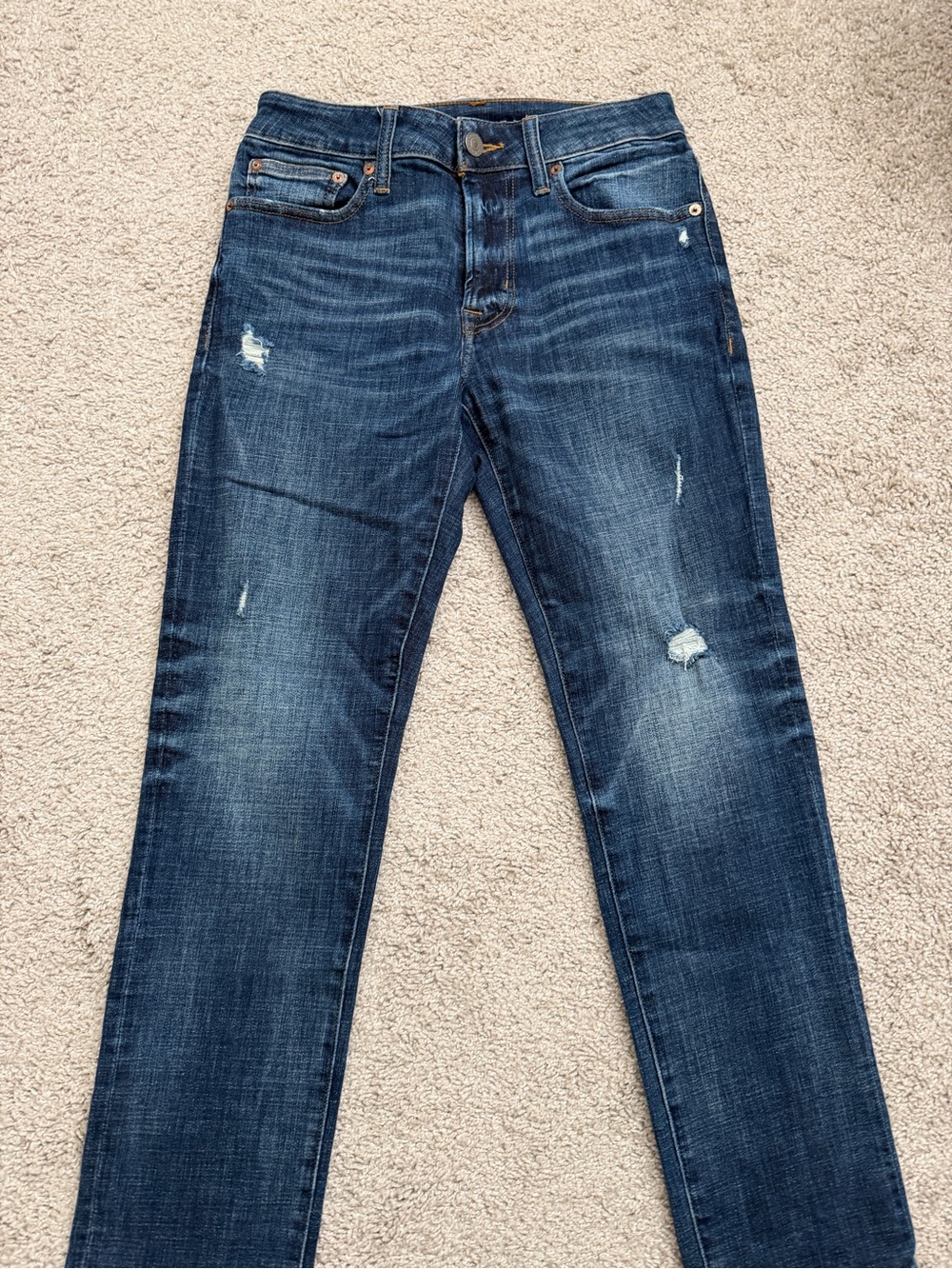 American Eagle Outfitters Men's Dark Blue Slim Straight Jeans 28x28